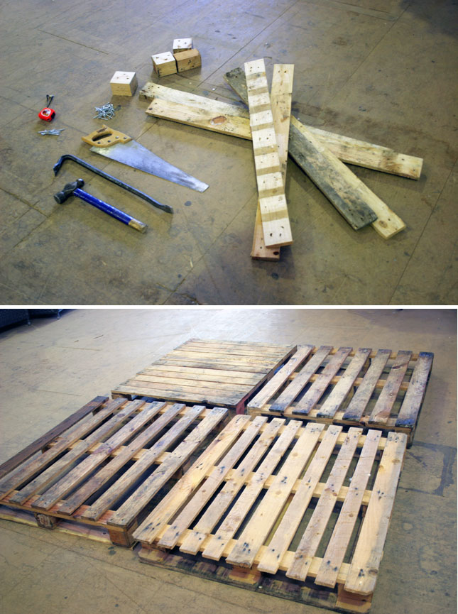 diy παλετοκατασκευή τραπεζάκι με καρέκλες για τον κήπο3