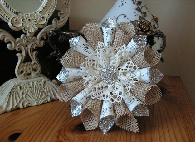 οικολογικά Χριστουγεννιάτικα στολίδια από χαρτί12