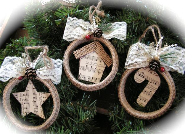 οικολογικά Χριστουγεννιάτικα στολίδια από χαρτί6