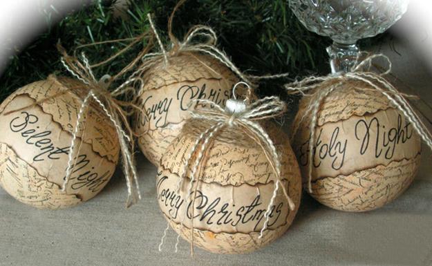 οικολογικά Χριστουγεννιάτικα στολίδια από χαρτί7