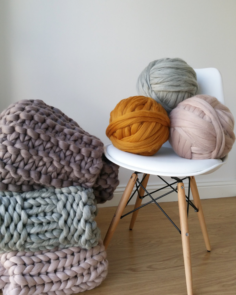 πλεκτή διακόσμηση με χοντρά νήματα10