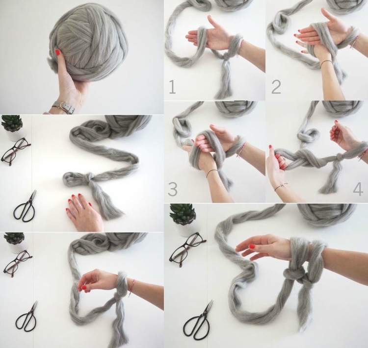 πλεκτή διακόσμηση με χοντρά νήματα16