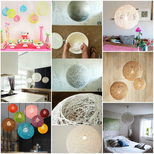 Πώς να φτιάξετε απίθανα φωτιστικά με κλωστές και νήματα