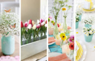 Χαρούμενες ιδέες ανοιξιάτικης διακόσμησης για κεντρικά σημεία του σπιτιού σας